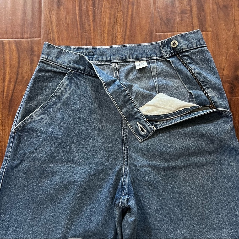 Vintage Y2K Levi’s Dry Goods Wide Leg Cropped Jeans size 10 - Picture 3 of 9